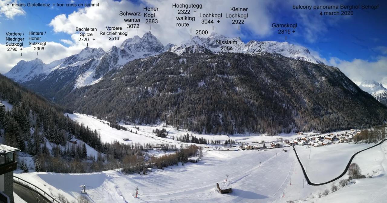 Gaestehaus Berghof Schoepf Längenfeld Dış mekan fotoğraf